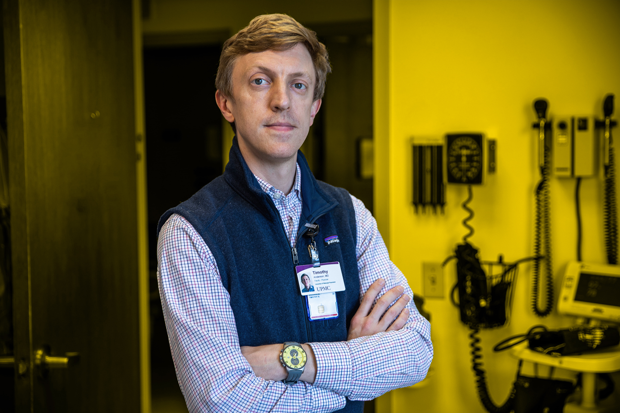 Portrait of Timothy Anderson, assistant professor of medicine, University of Pittsburgh. 